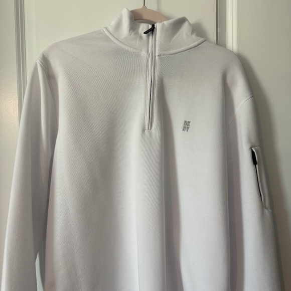 DKNY Other - Dkny Shirt Men's Pullover Sweatshirt - 1/4 Zip - White Sz. Large